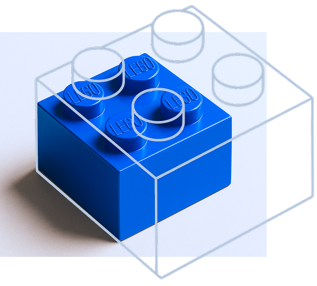 Elemento visual que representa el enfoque estructural y modular del branding según Andrés Rincón.
